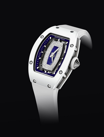 Replica Richard Mille RM007 2015 RM 007-01 Polo Club Saint Tropez White Ceramic and White Gold Women Watch